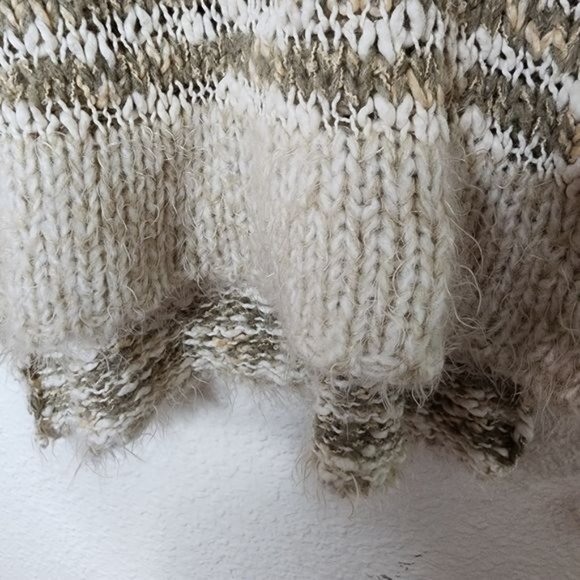 Free People Linus Stripe Pullover Sweater in Natural Combo Women's Size Small - Picture 4 of 10